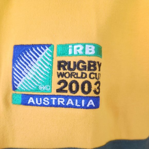 AUSTRALIAN WALLABIES 2003 RWC LONG SLEEVE JERSEY MEN'S MEDIUM - Picture 2 of 10